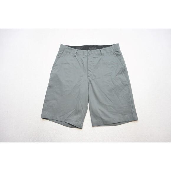 Nike Golf Shorts Dri Fit Stretch Gray Performance Flat 10" INS Mens Size 32 - Picture 2 of 5